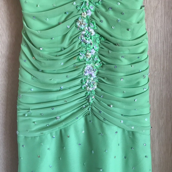 Mori Lee By Madeline Garner ruched dress - Picture 3 of 8